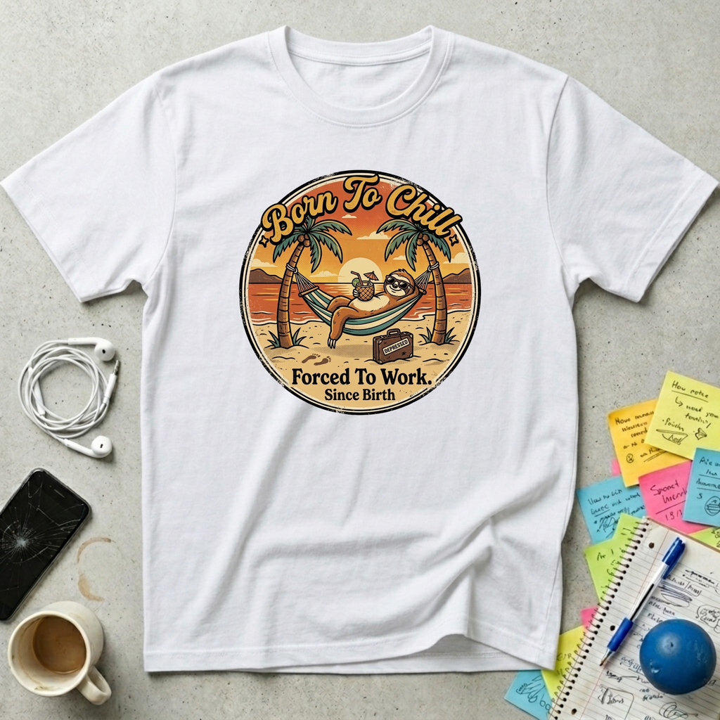 Born To Chill, Forced To Work T-Shirt
